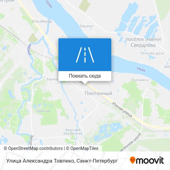 Карта Улица Александра Товпеко