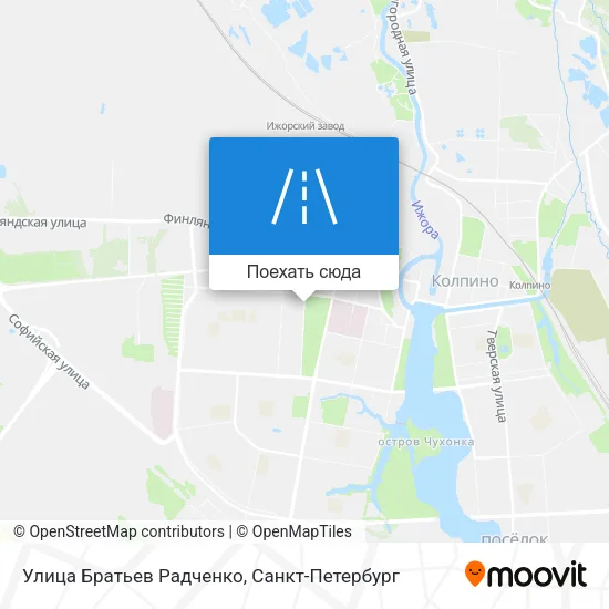 Карта Улица Братьев Радченко