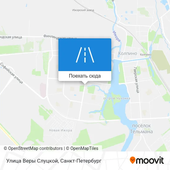 Карта Улица Веры Слуцкой