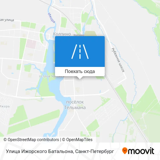 Карта Улица Ижорского Батальона