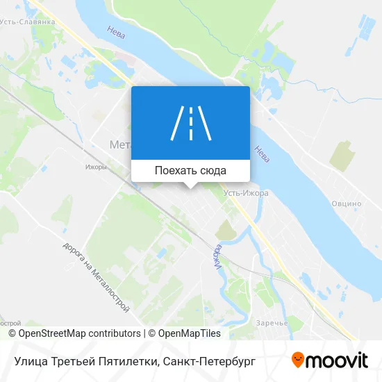 Карта Улица Третьей Пятилетки