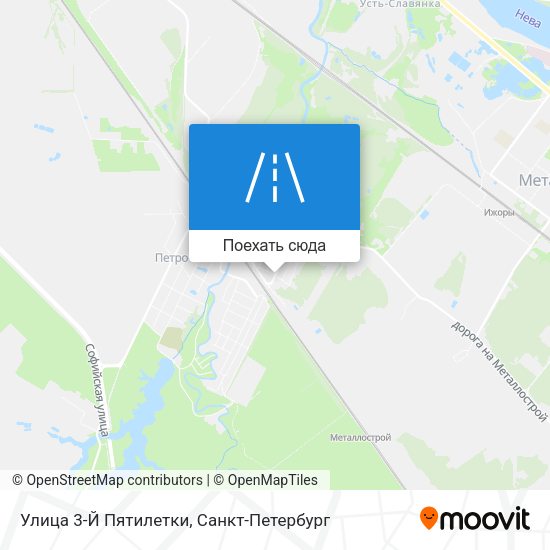 Карта Улица 3-Й Пятилетки