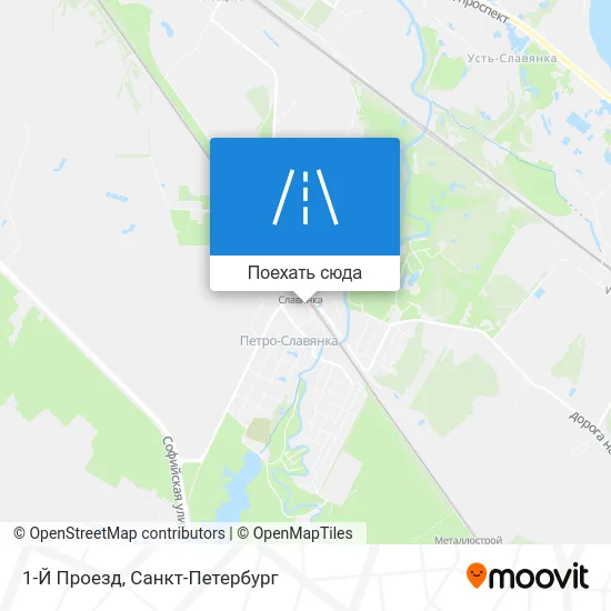 Карта 1-Й Проезд