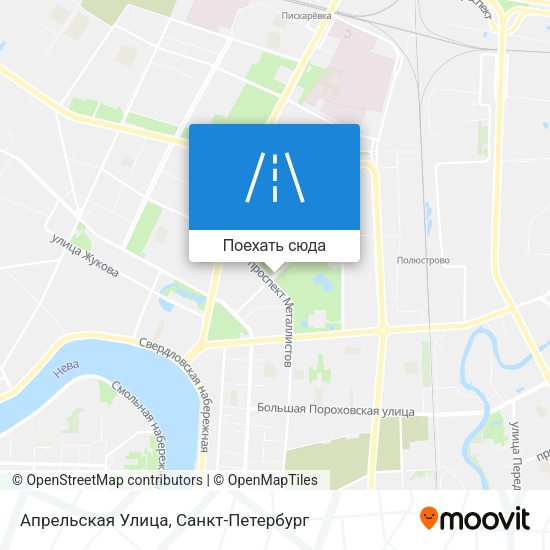 Карта Апрельская Улица