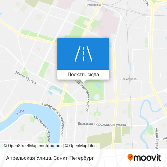 Карта Апрельская Улица