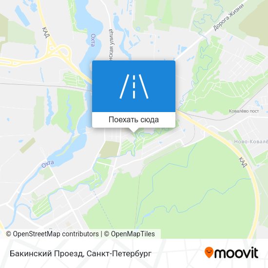 Карта Бакинский Проезд