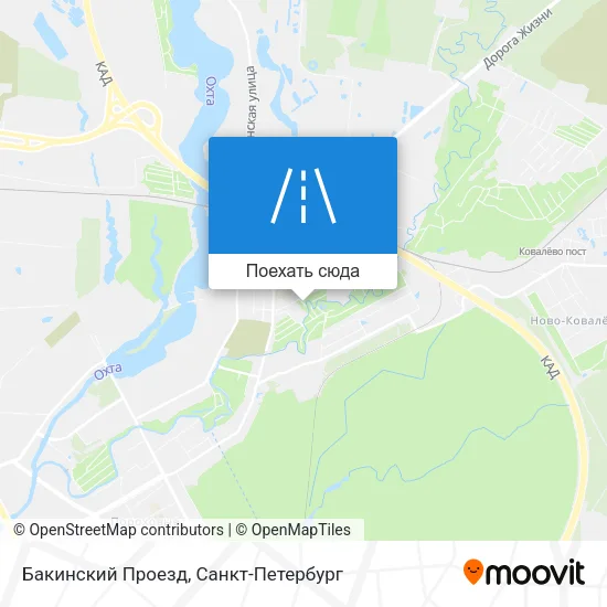 Карта Бакинский Проезд