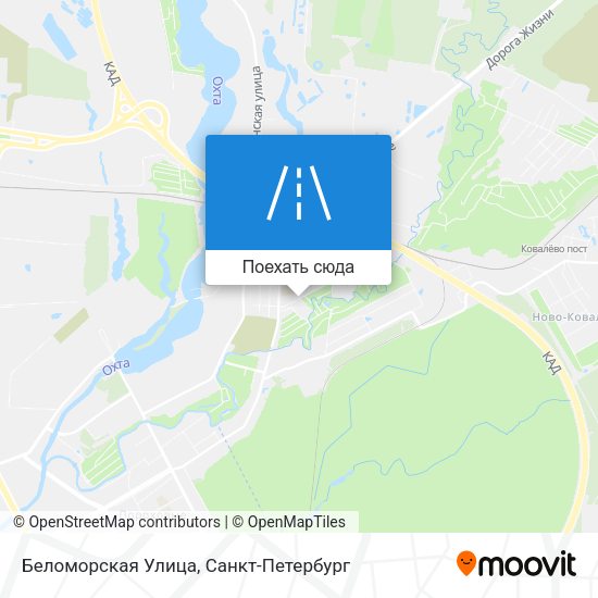 Карта Беломорская Улица