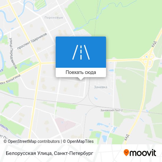 Карта Белорусская Улица