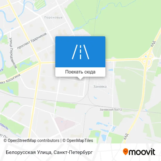 Карта Белорусская Улица