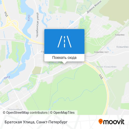 Карта Братская Улица