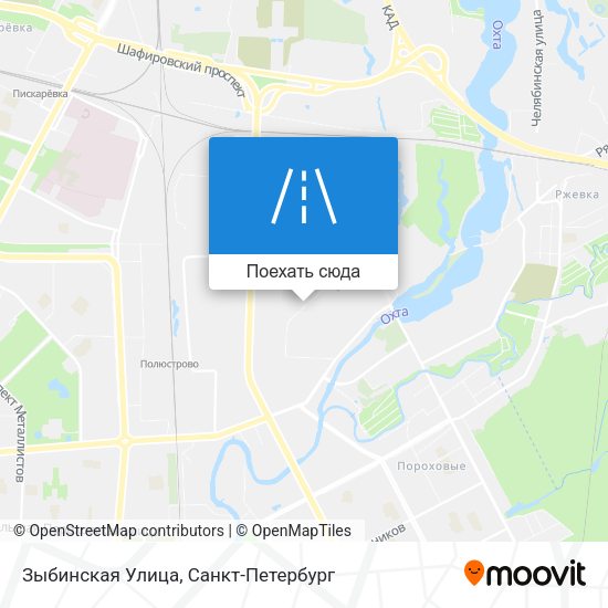 Карта Зыбинская Улица