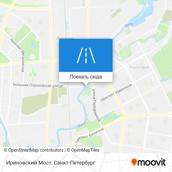 Карта Ириновский Мост