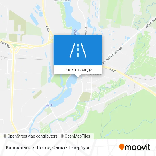 Карта Капсюльное Шоссе