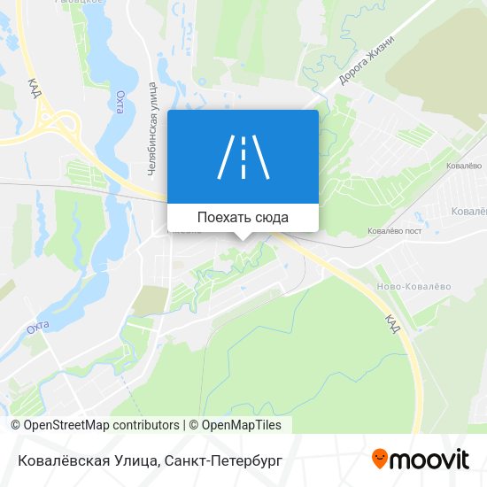 Карта Ковалёвская Улица