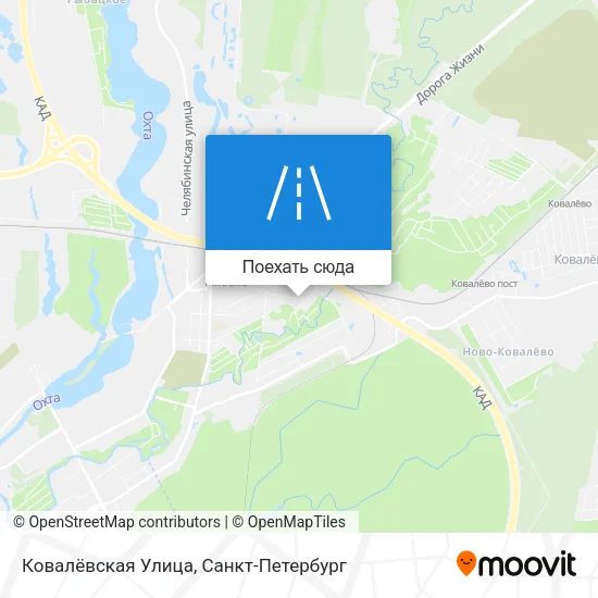 Карта Ковалёвская Улица