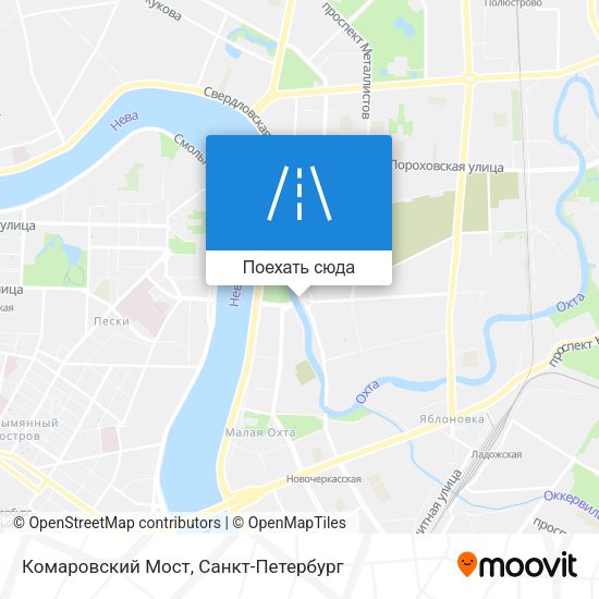 Карта Комаровский Мост