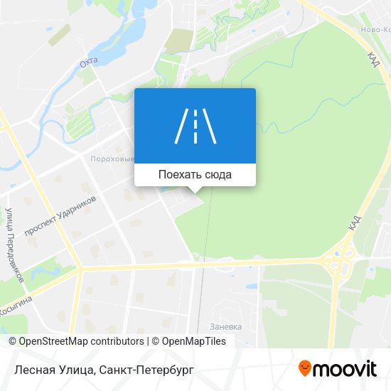 Карта Лесная Улица