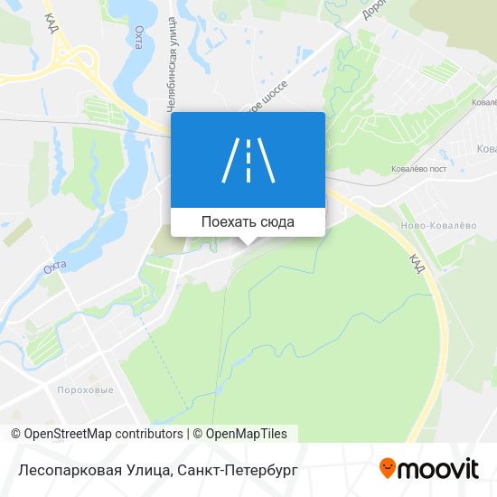 Карта Лесопарковая Улица