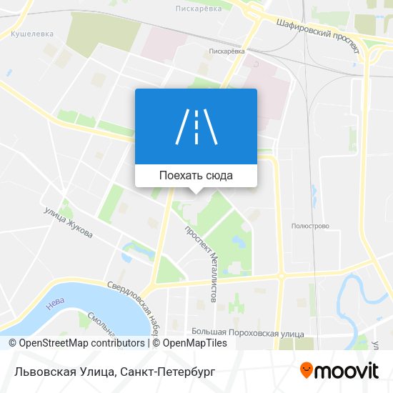 Карта Львовская Улица
