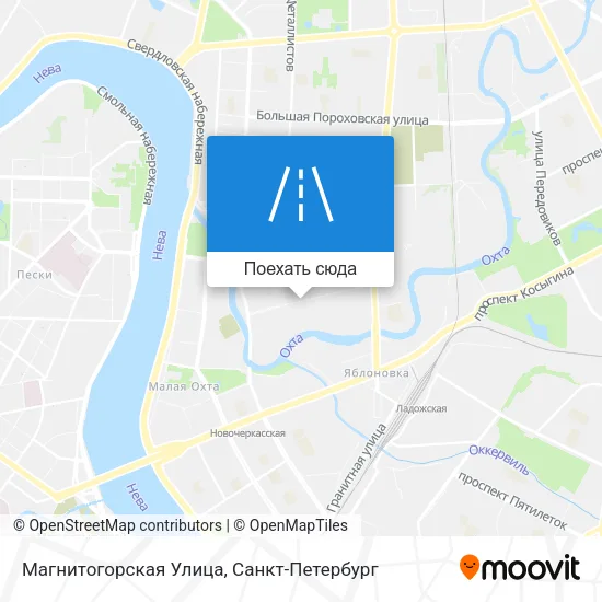 Карта Магнитогорская Улица
