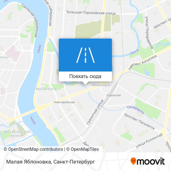 Карта Малая Яблоновка
