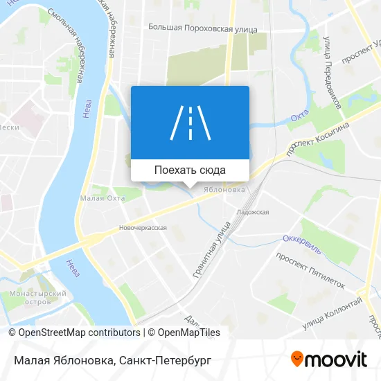 Карта Малая Яблоновка