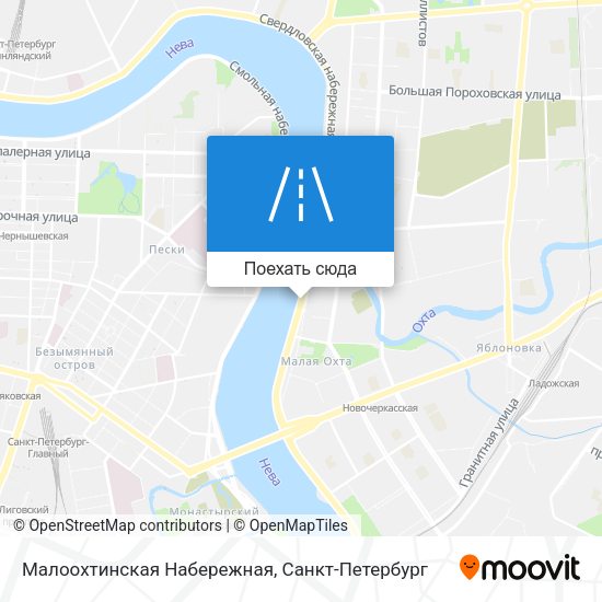 Карта Малоохтинская Набережная