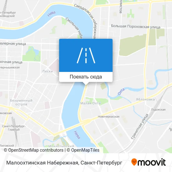 Карта Малоохтинская Набережная