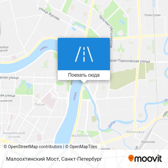 Карта Малоохтинский Мост