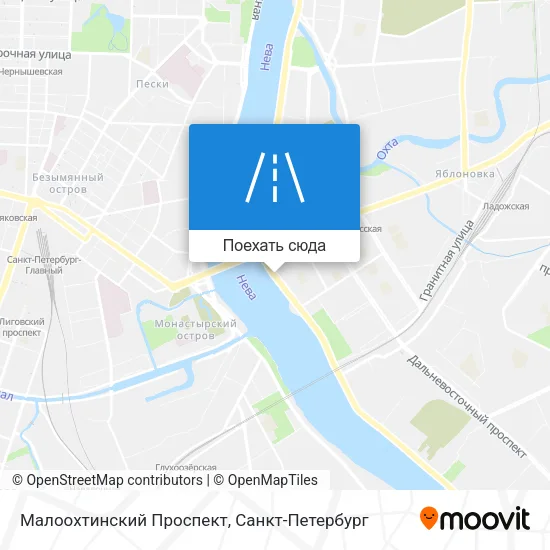 Карта Малоохтинский Проспект