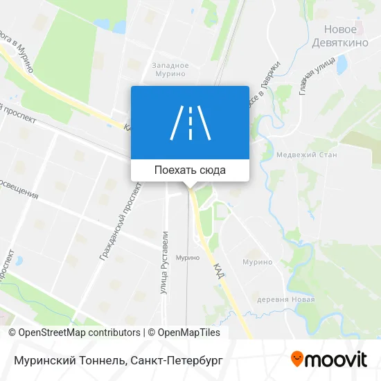 Карта Муринский Тоннель