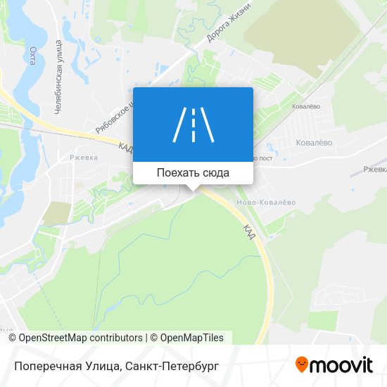 Карта Поперечная Улица