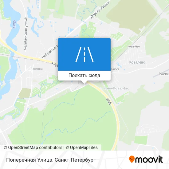 Карта Поперечная Улица