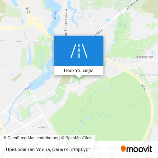 Карта Прибрежная Улица
