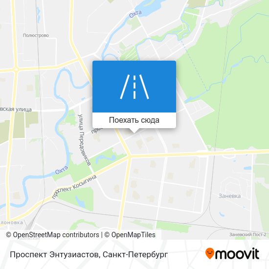 Карта Проспект Энтузиастов