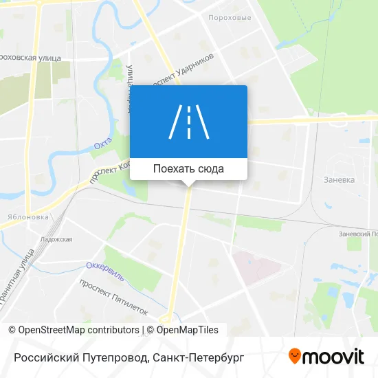 Карта Российский Путепровод