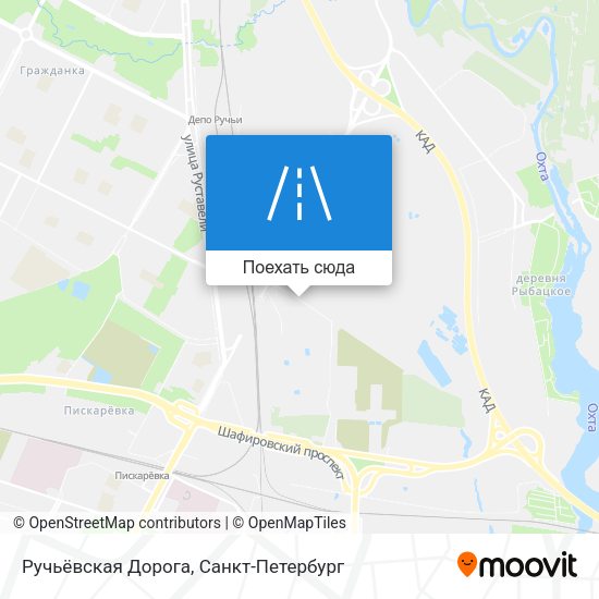 Карта Ручьёвская Дорога