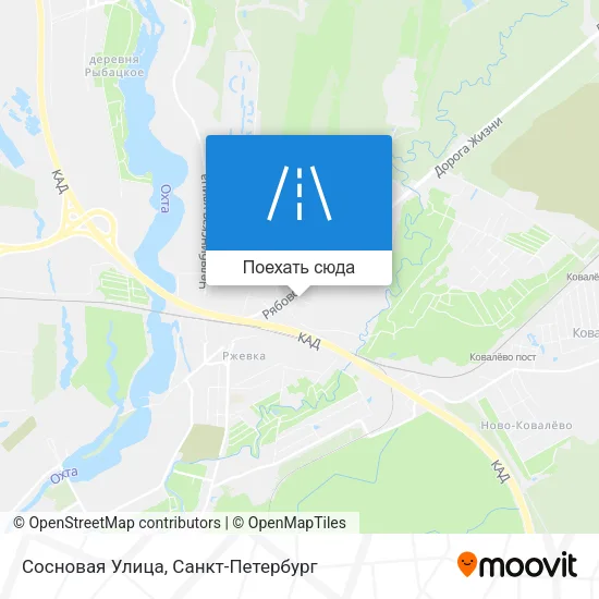 Карта Сосновая Улица