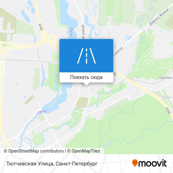 Карта Тютчевская Улица