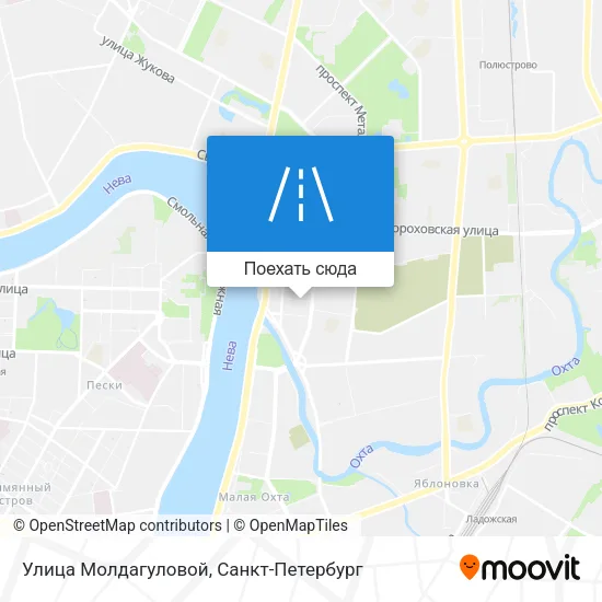 Карта Улица Молдагуловой