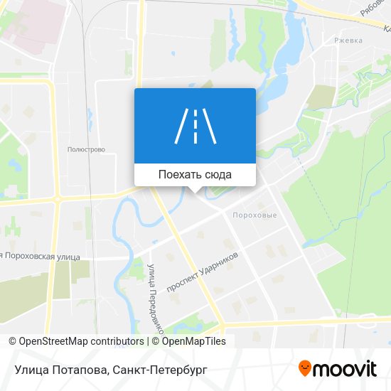Карта Улица Потапова