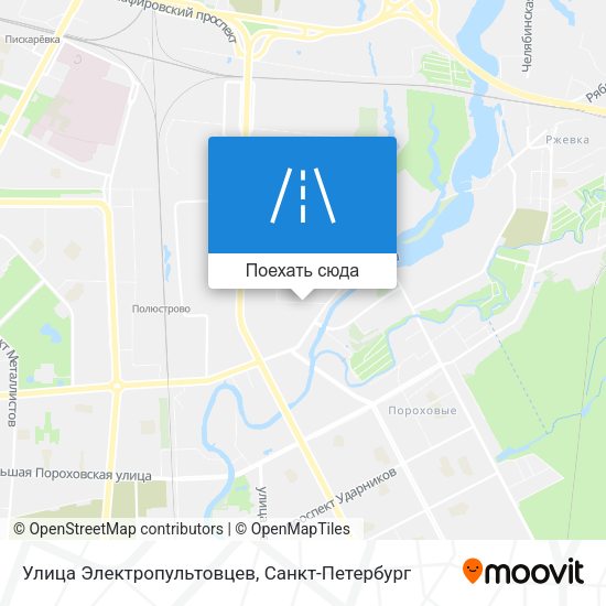 Карта Улица Электропультовцев
