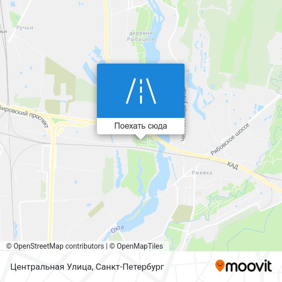 Карта Центральная Улица