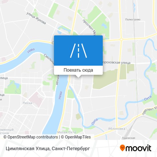 Карта Цимлянская Улица