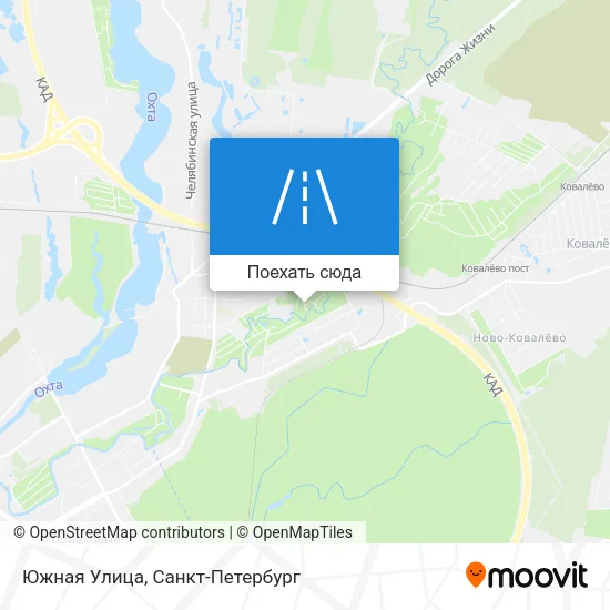 Карта Южная Улица