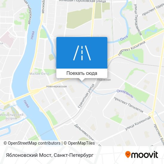 Карта Яблоновский Мост