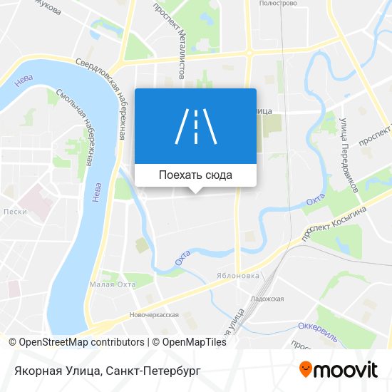 Карта Якорная Улица