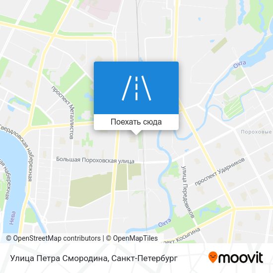 Карта Улица Петра Смородина