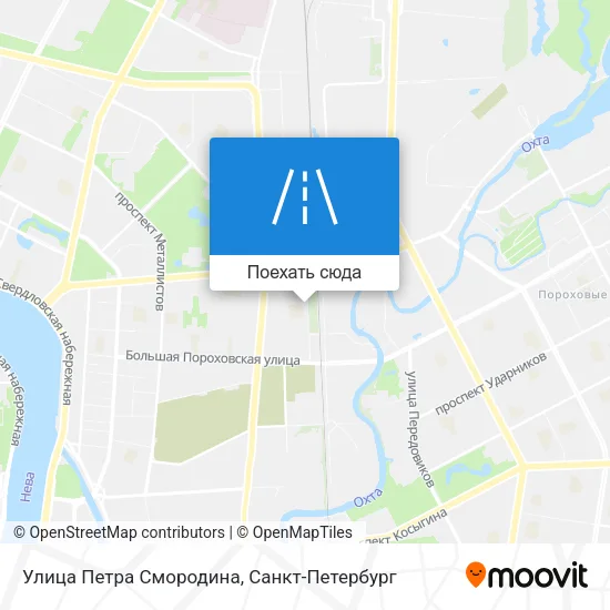 Карта Улица Петра Смородина